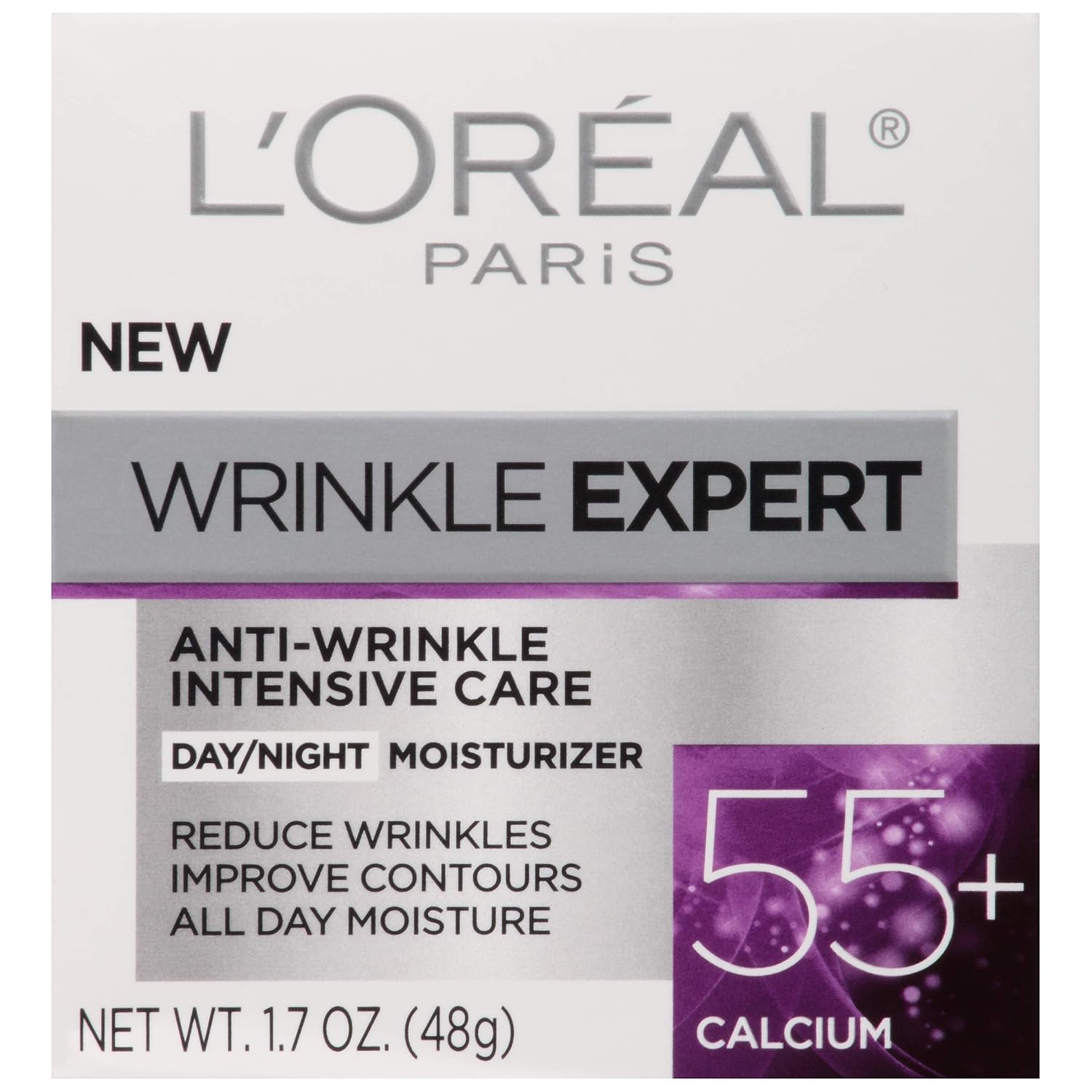 Wrinkle Expert 55+ Anti-Aging Face Moisturizer with Calcium, Non-Greasy, Suitable for Sensitive Skin 1.7 fl. oz