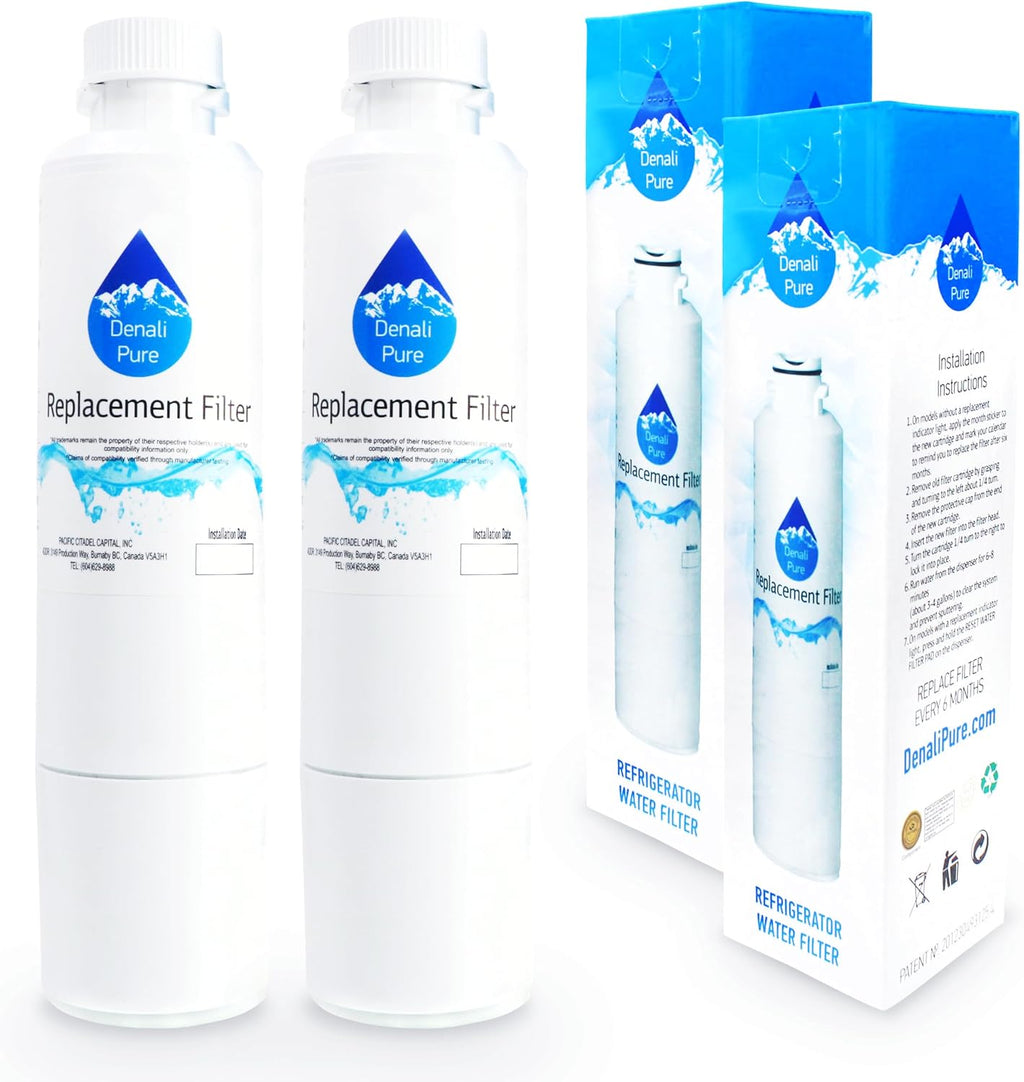 2-Pack Replacement for Samsung RS267TDBP Refrigerator Water Filter