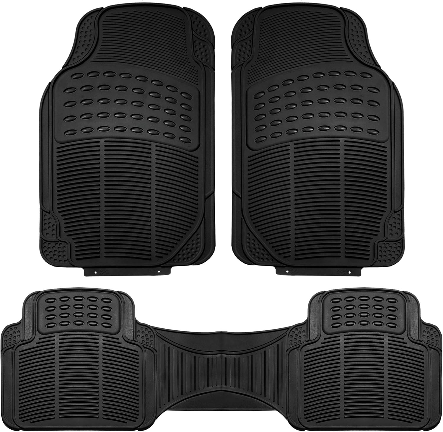 Automotive Floor Mats Solid ClimaProof for all weather protection Universal Fit Trimmable Heavy Duty fits most Cars