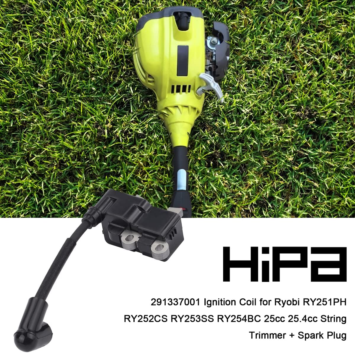 291337001 Ignition Coil for Ryobi RY253SS 25CC 25.4 Full Crank 2 Cycle | RY254BC RY251PH RY252CS Parts,String Trimmer