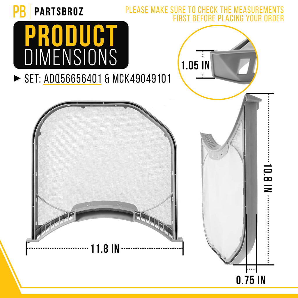 Dryer Lint Filter & Screen Housing for Kenmore 796.81182310