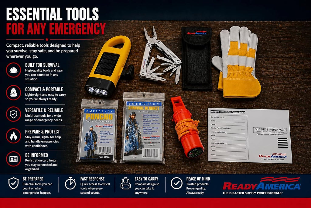 72 Hour Deluxe Emergency Kit, 1-Person 3-Day Backpack, First Aid Kit, Survival Blanket, Power Station, Emergency