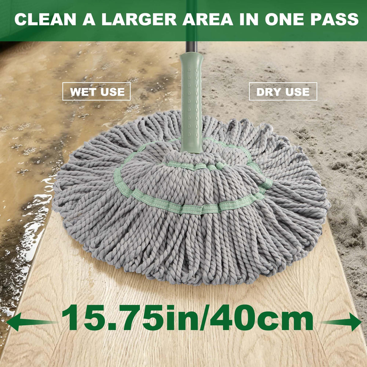 Self Wringing Twist Mop for Floor Cleaning