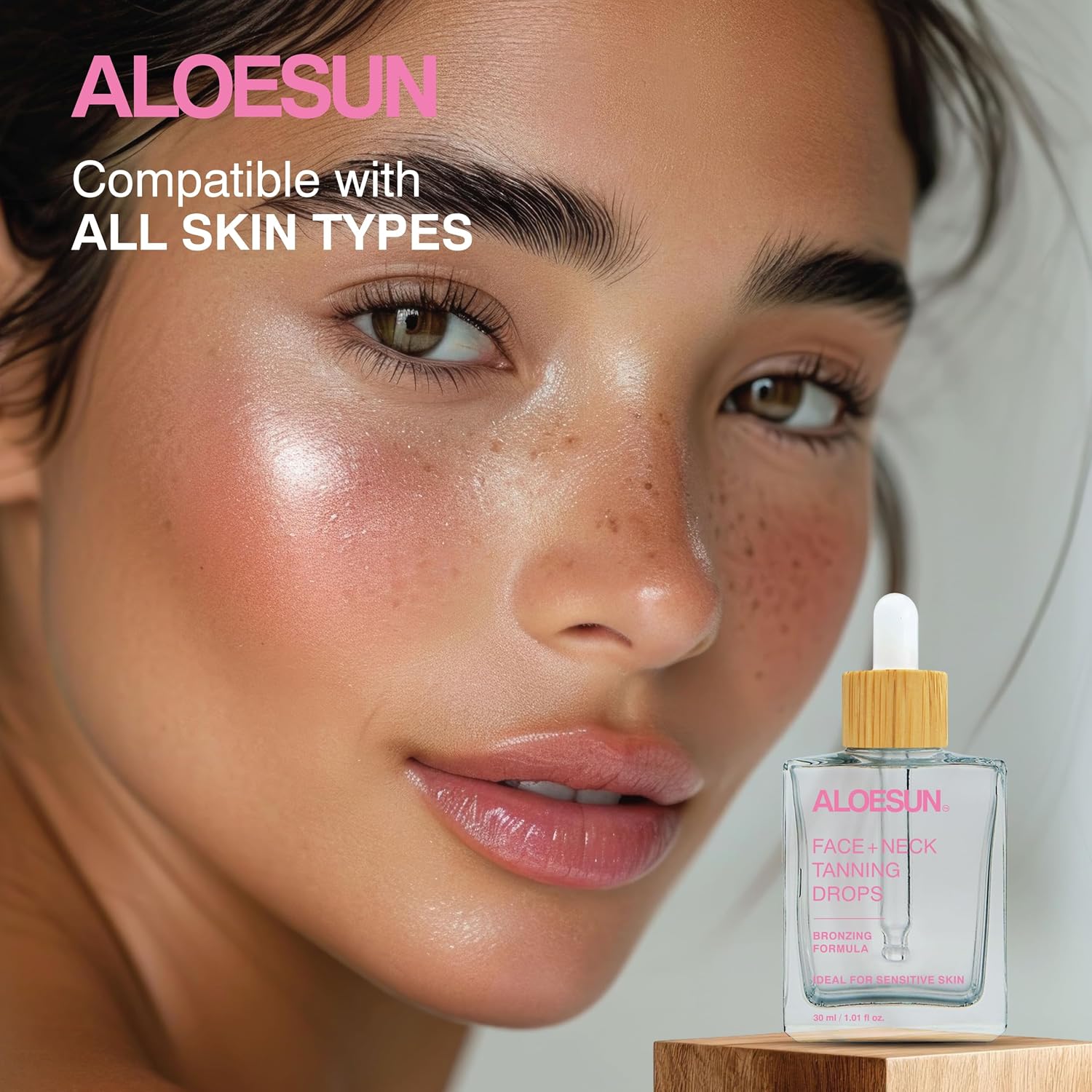 Self Tanning Drops for Face & Body - Gradual Self Tanner Drops - Sunless Tanning - Streak-Free Bronzing - Hyaluronic