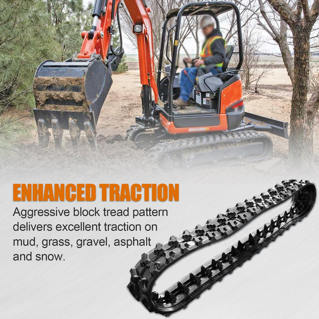 Kinglinyue 2Pack Rubber Track 180x72x37 Compatible with Mini Excavators