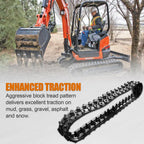 Kinglinyue 2Pack Rubber Track 180x72x37 Compatible with Mini Excavators