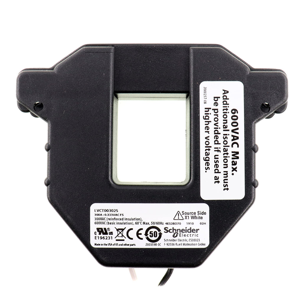 Schneider Electric LVCT00302S PowerLogic CT Split-Core Current Transformer, 600V, 300A