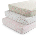 Fitted Crib Sheets for Girls and Boys - Crib Sheet for Standard Crib and Toddler Mattresses - 28x52 Inch (Pack of 3)