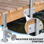 3/8" x 8" Carriage Bolt Kit 50 Pack, Grade 307A, Hot Dip Galvanized Carriage Bolt Set, Rust Resistance, Includes Hex