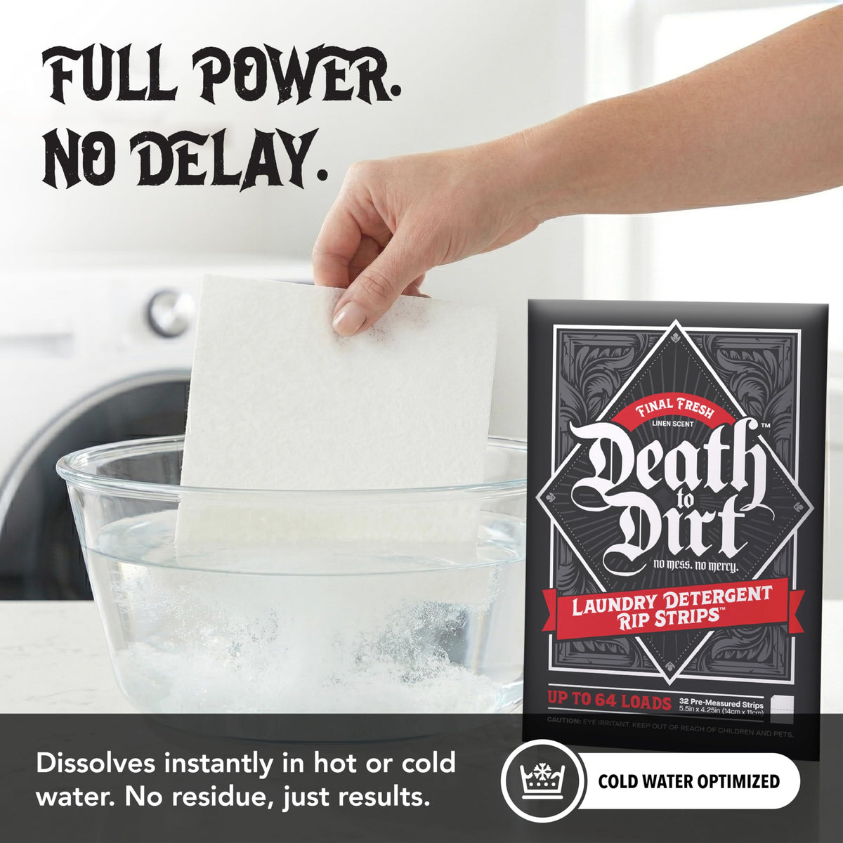 Laundry Detergent Sheets, Final Fresh, 32 Ct