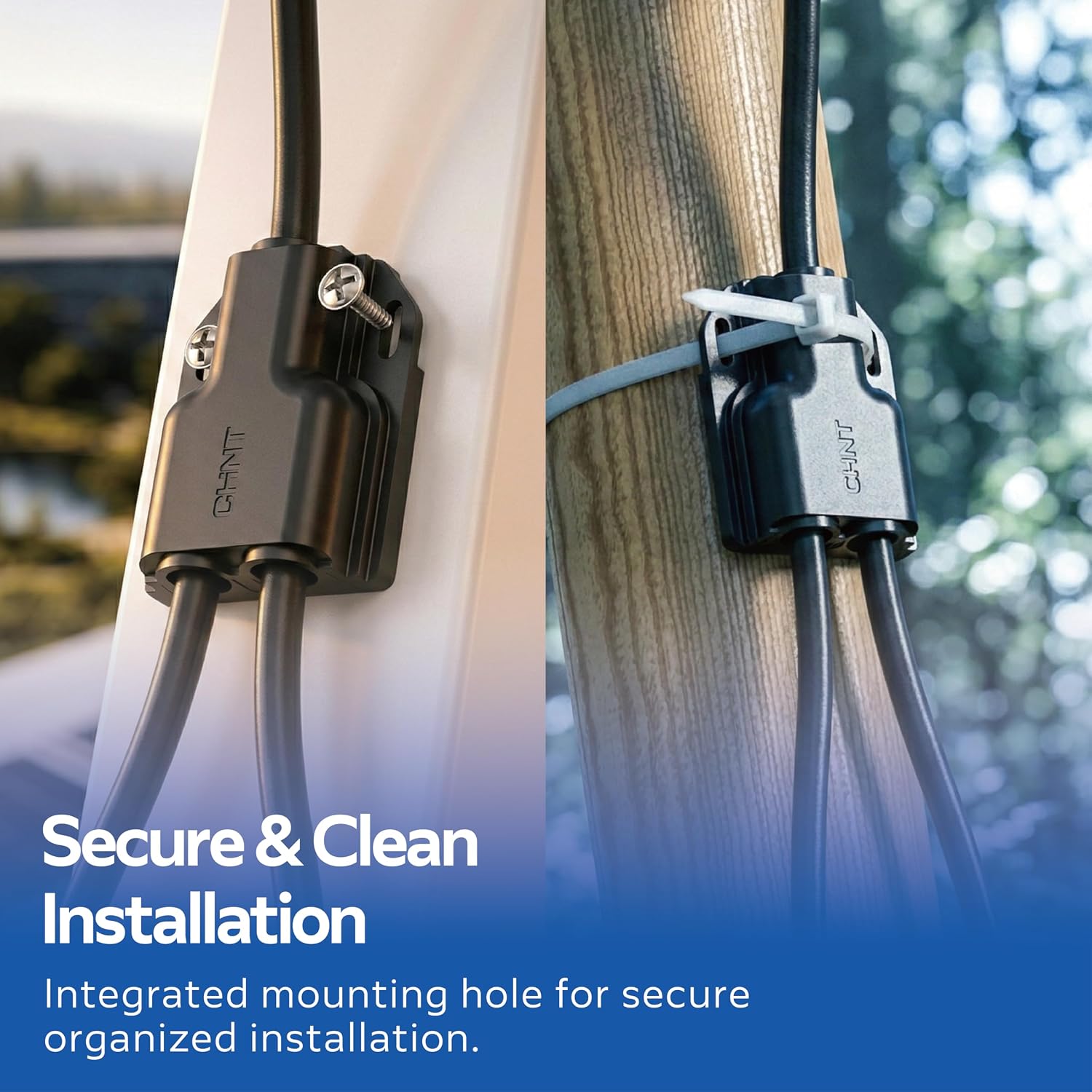 CHINT Solar Y Branch Connector Kit, 10AWG to Dual 12AWG PV Wire, 1500V 30A, UL & TÜV Certified Connectors and Cables