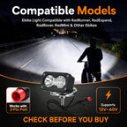 Ebike Headlight 2 Pin Compatible with Baja Light for Ebike