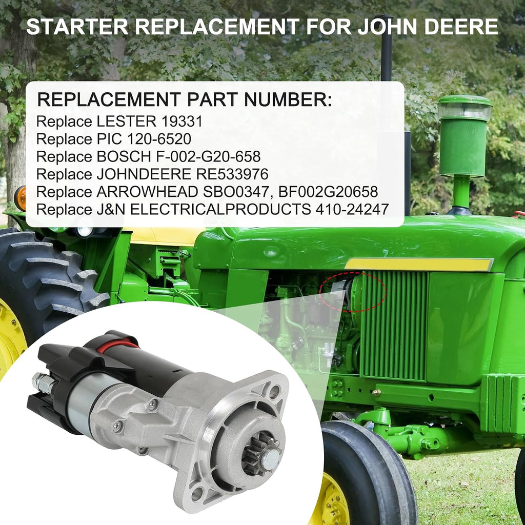 Starter Compatible with John Deere 5045D 5055E 5065E 5075E 2008-2014