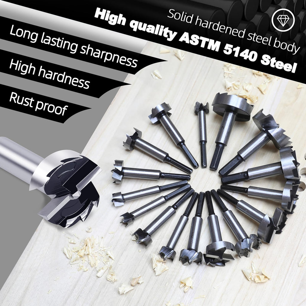1-1/4 Inch Forstner Bit for Woodworking,1-1/4" Forstner Drill Bit for Wood