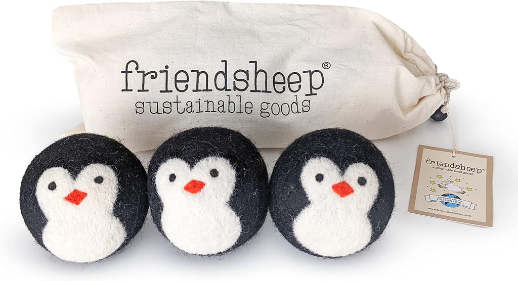 Wool Dryer Balls, Organic Reusable Fabric Softener Alternative for Laundry, Handmade, Fair Trade, Hypoallergenic