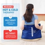 Extra Large Reusable Ice Pack for Injuries, Gel Ice Pack for Back Pain