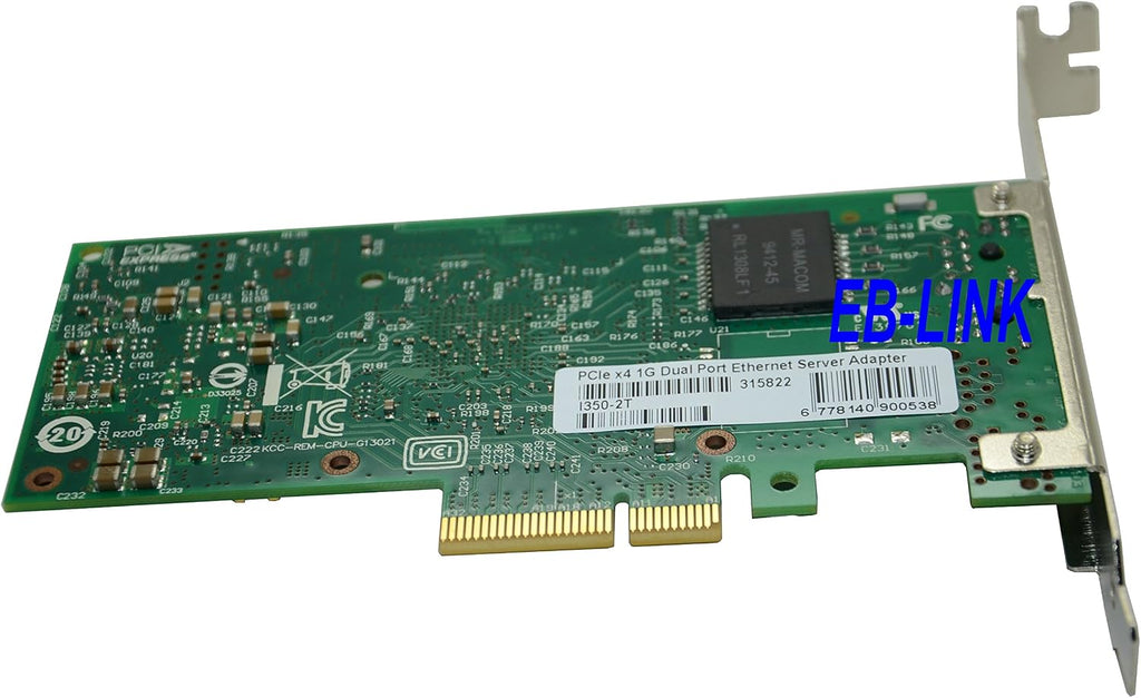 Intel Ethernet Server Adapter I350-T2 - PCI Express x4 - 2 Port - 10/100/1000Base-T - Internal - Fu