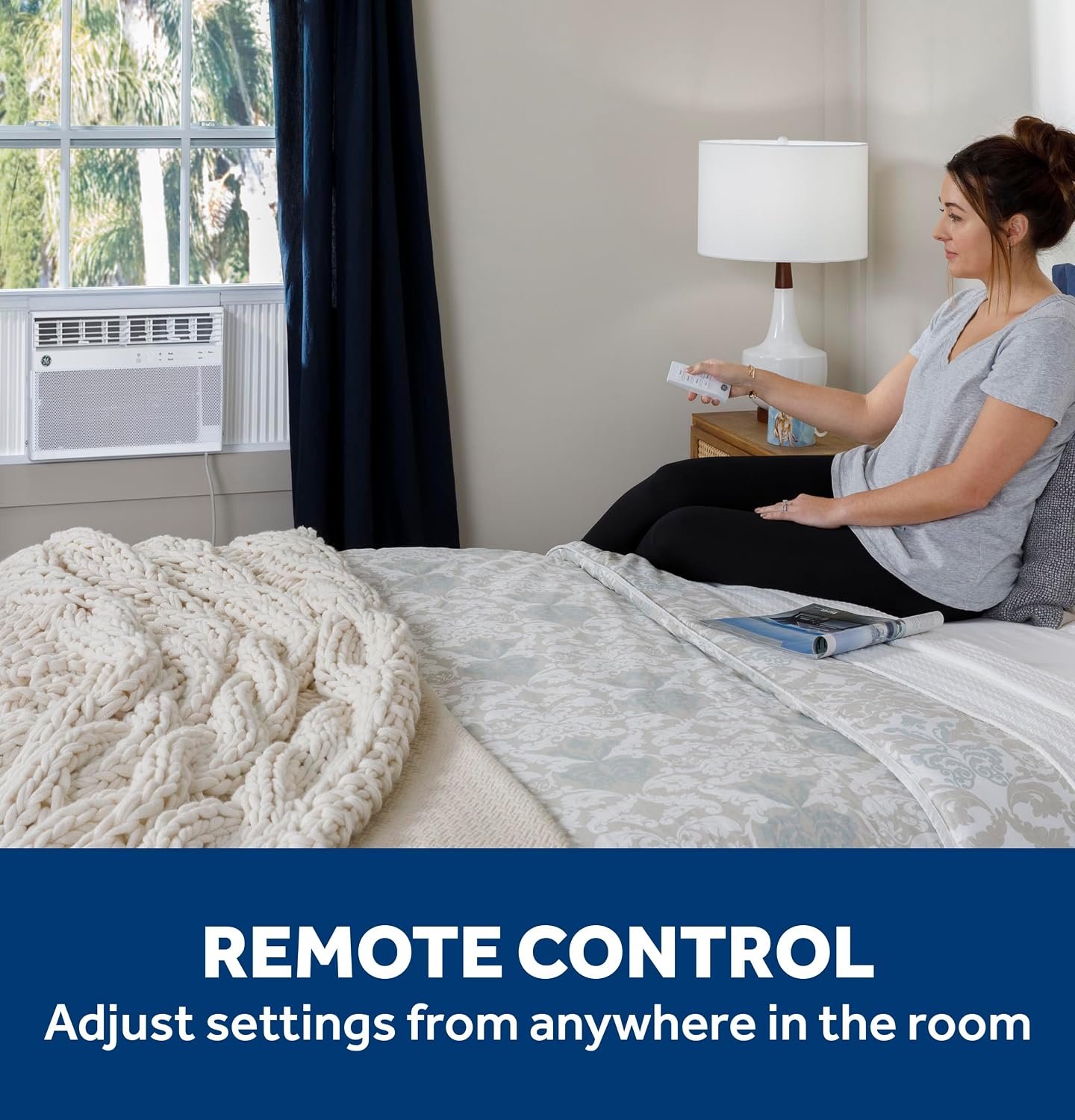 14,000 BTU Smart Window Air Conditioner, Powerful Cooling for Large & Open Spaces up to 700 sq ft, Energy Efficient