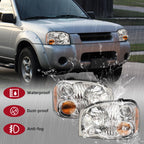 Headlight Compatible with Nissan Frontier 2001-2004, Pair