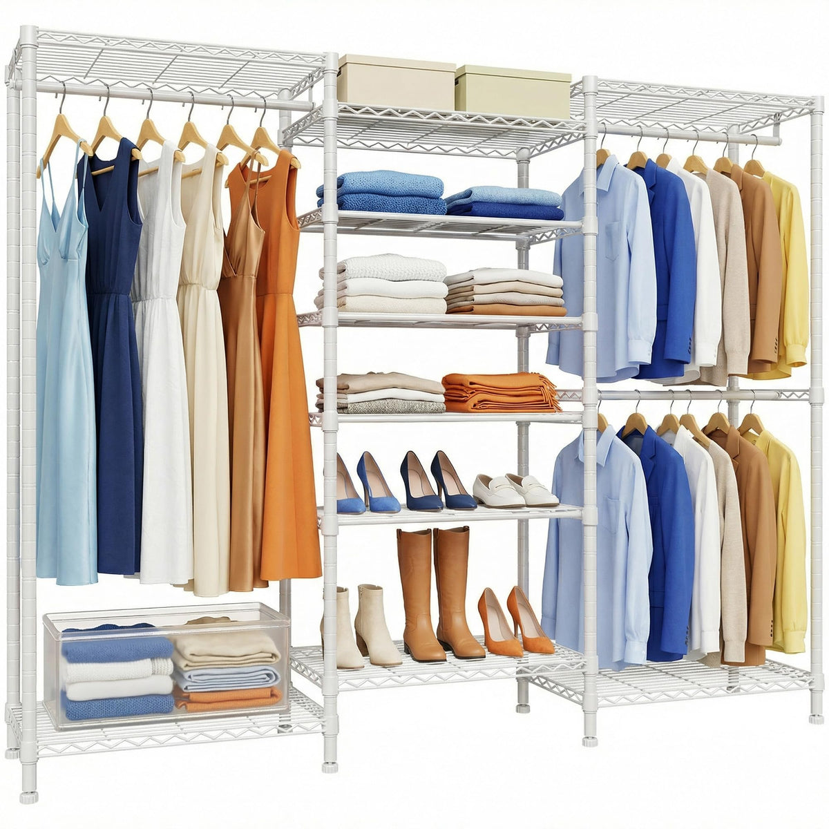 H12 Heavy Duty Clothes Rack, White
