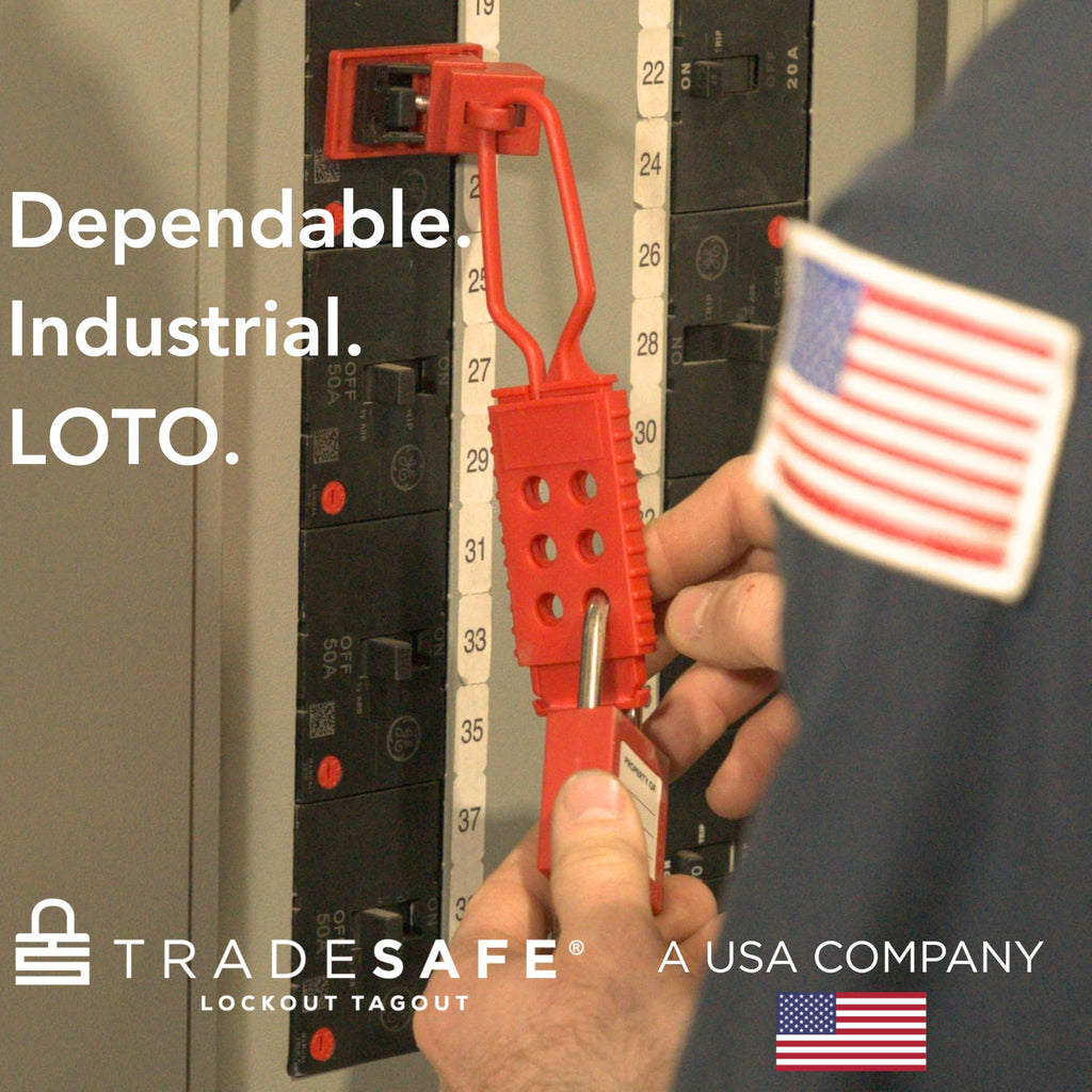 TRADESAFE Circuit Breaker Lockout, 10 Pack Single Pole Breaker Lock, Medium