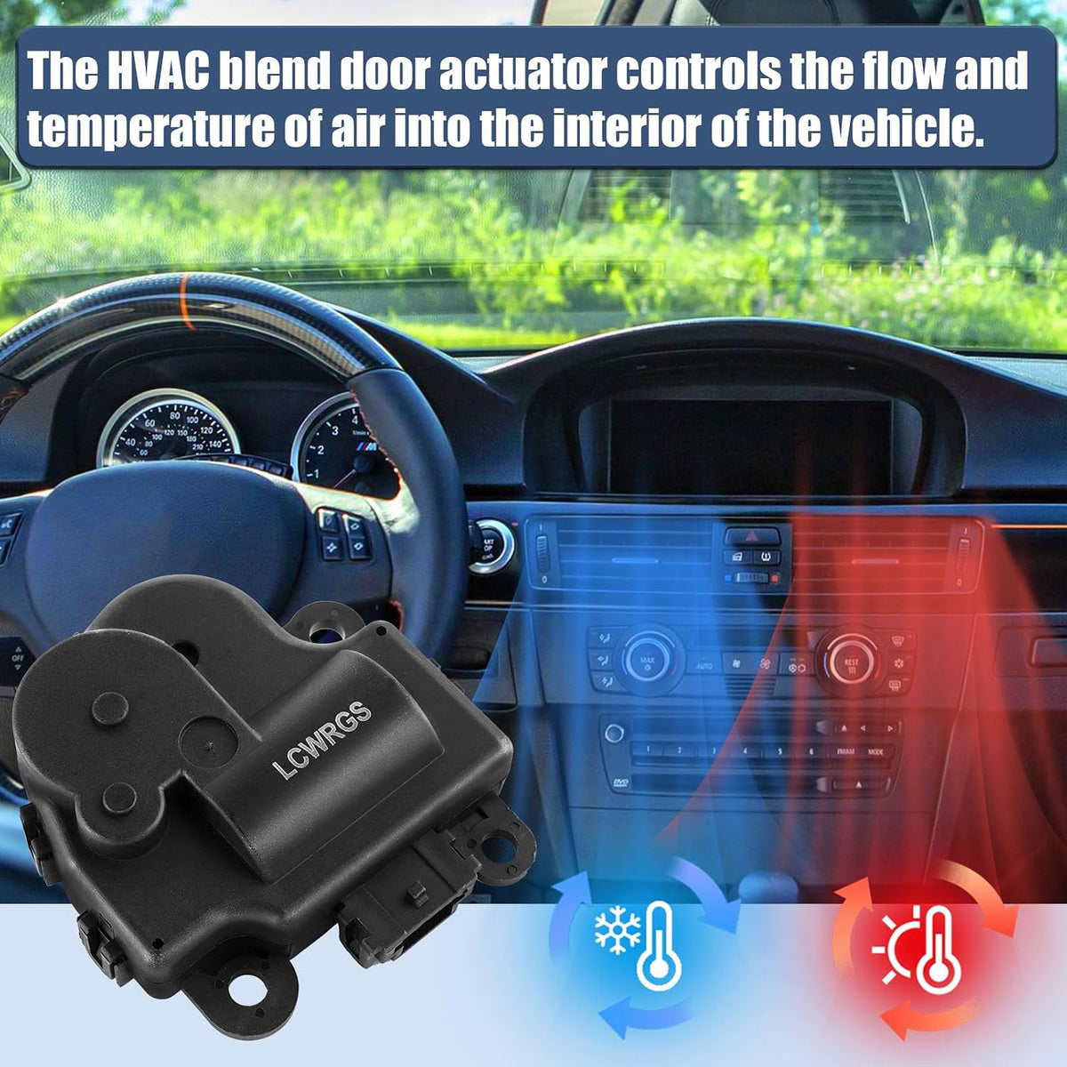 604-108 HVAC Blend Door Actuator Fits for Chevy Impala 2004-2013