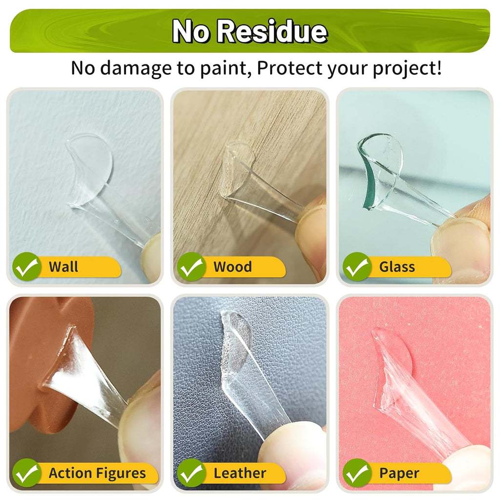 Upgraded 360Pcs Double Sided Tape Sticky Dots with Pull Tab