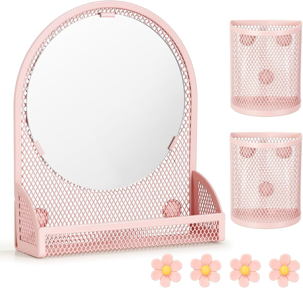 Locker Accessories for Girls, School Supplies Lockers Decor | locker decor accessories Includes magnetic mesh mirror