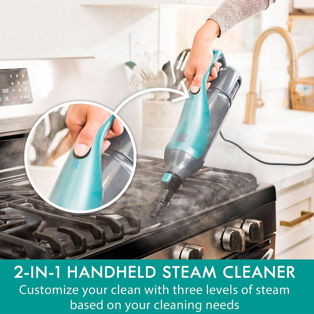 2-in-1 Steam Mop Hard Floor Cleaner | 2 Modes, 2pcs Washable Pads, for Carpets, Rugs and Upholstery - SM2050