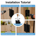 5-3/4” Self Closing Gate Hinges, Adjustable Automatic Closing