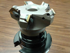 3" 45 Degree indexable face Shell Mill w. CAT50 Arbor,face milling Cutter-new