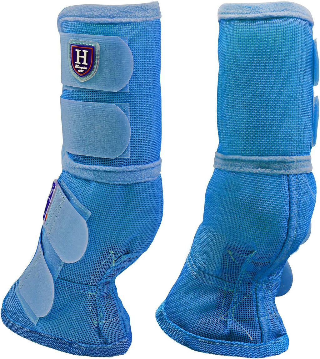 Horse Fly Boots Perfect Contoured Fit Leg Guards Dense Mesh Boots with Ventilated Comfort Reliable Protection from