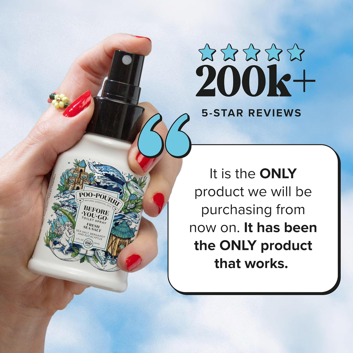 Before-You-Go Toilet Spray, Fresh Sea Salt, 4 Fl Oz
