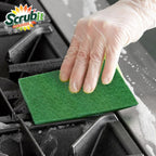 Scouring Pads - Heavy Duty Scrub Pads for Cleaning Dishes - Non-Scratch - Reusable - Green (50, Green)
