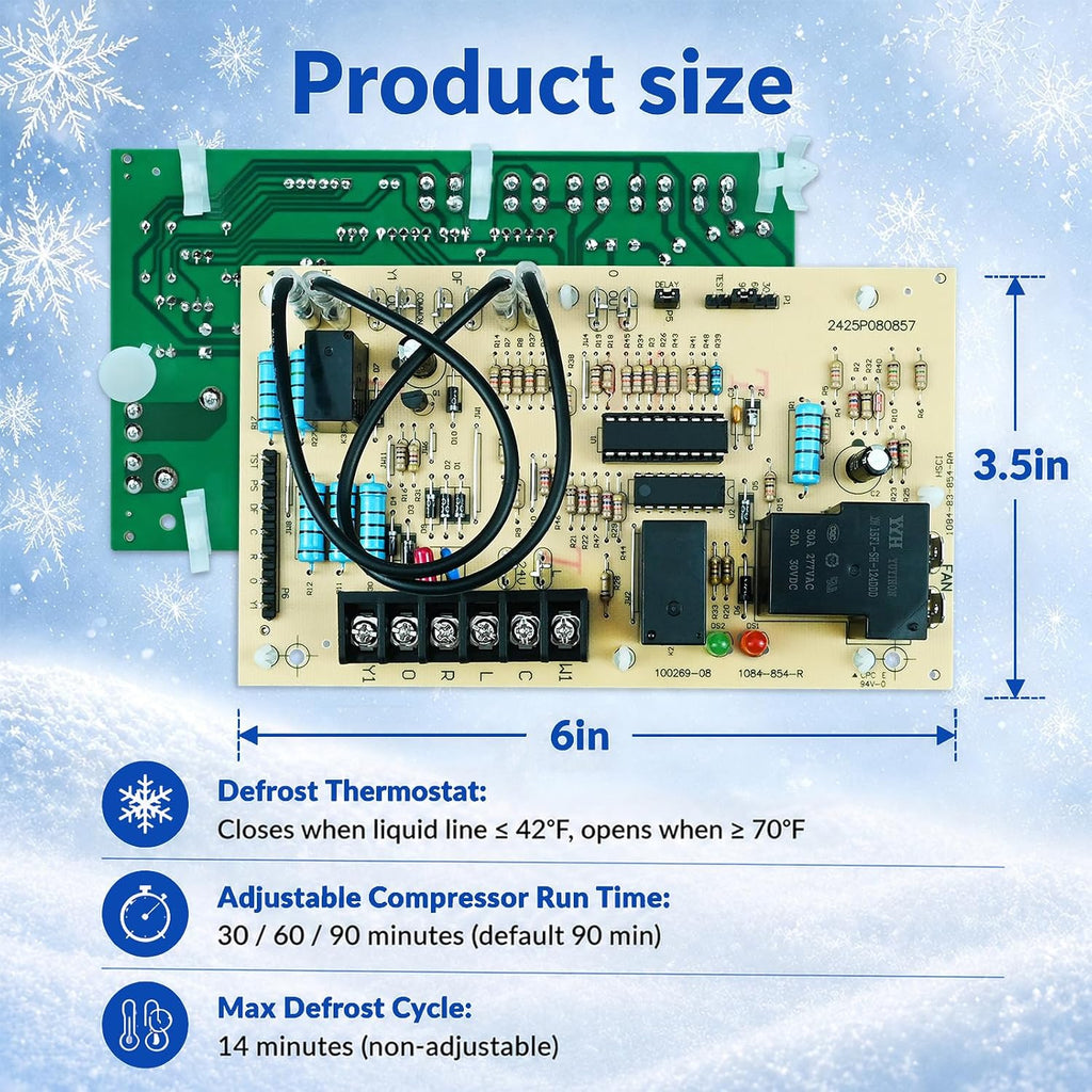 16v38 Upgraded Defrost Control Board Replacement for Lennox 100269-08