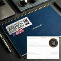 Dashboard Spiral Deskpad | Undated Weekly Planner Notepad w/ 52 Undated Sheets, Premium Productivity Planner