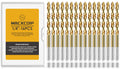 MACXCOIP 16Pcs 1/4" Hex Shank Titanium Twist Drill Bit Set