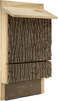 OBC Endorsed Single Chamber Wooden Bat House; Rustic Handmade Bat Shelter Box