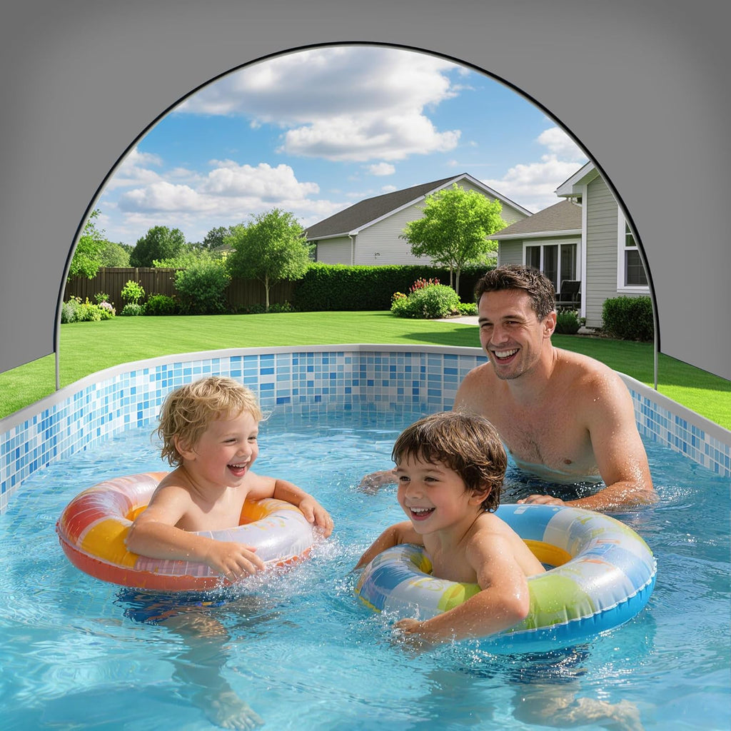Large Inflatable Pool for Kids and Adults, Oversized Thickened Blow Up Pool for Kid and Adult, Durable Swimming Pool