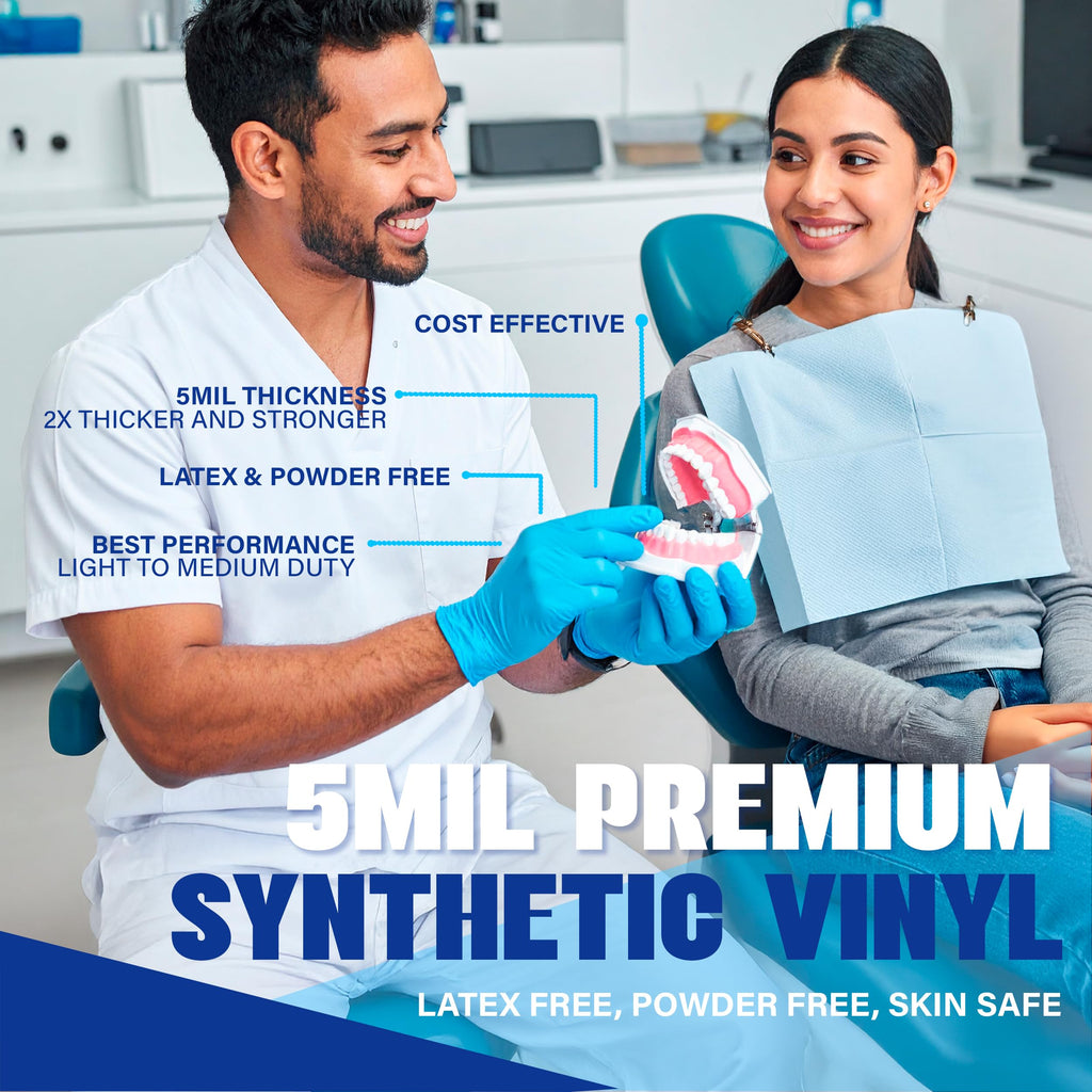 Synthetic Vinyl Exam Gloves (1000, Large)