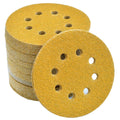 5-Inch 8-Hole Hook and Loop Sanding Discs 60-Grit, 100-Pack