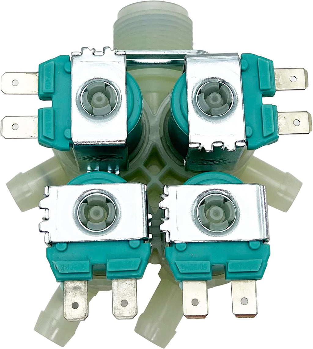 Washer Water Inlet Valve DC62-00214M for Samsung WF45K6500AW/A2 WF50K7500AV/A2 WF50K7500AW/A2 WF50K7500AW/A2-00 WF56H9100AG/A2 WF56H9100AW/A2 WF45K6500AV/A2 WF45K6500AW/A2 WF56H9110CW/A2