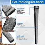 25 Pcs 8d(2-1/2") Hardened Cut Masonry Nail, Rose Nail Masonry