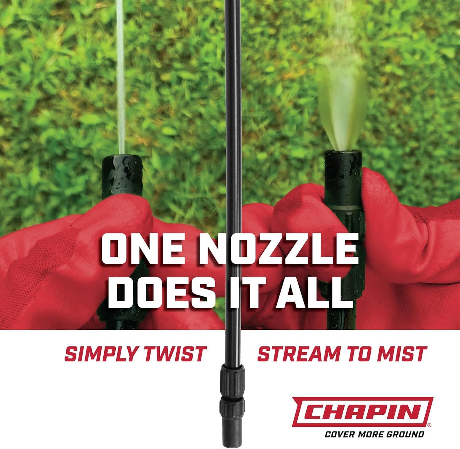 Chapin 20004 Pump Sprayer, 1-Gallon SureSpray Translucent Tank with an Easy Fill Funnel-Top Opening, Adjustable Cone
