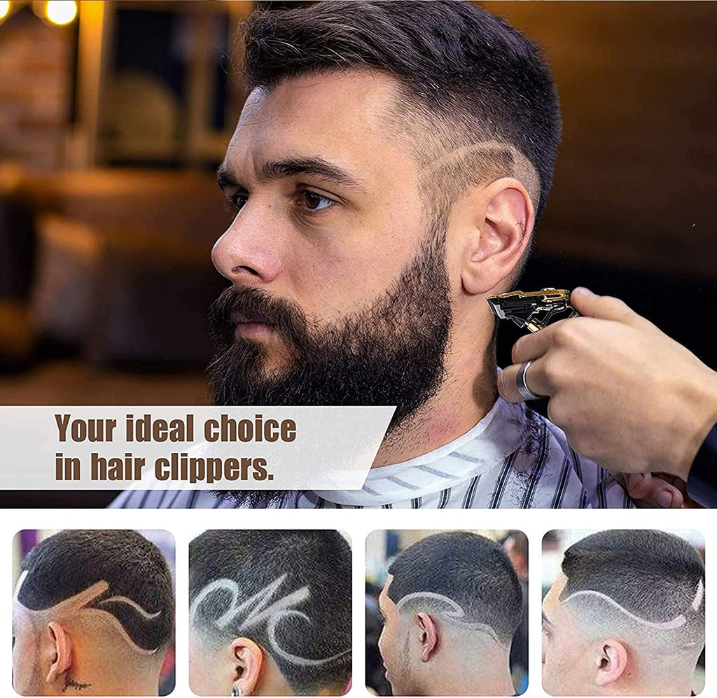 Beard Trimmer for Men,Zero Gapped Vintage Professional Hair Clipper