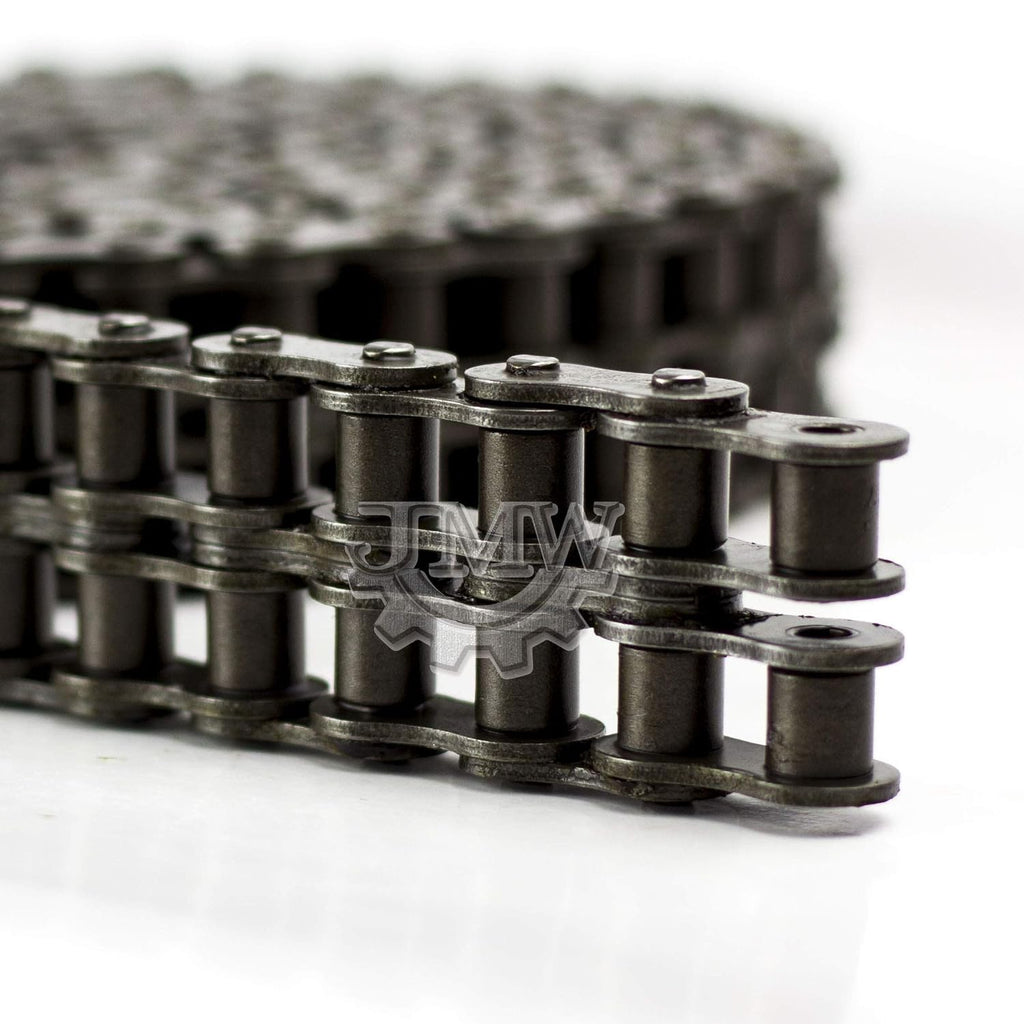 Jeremywell 50-2 Double Strand Duplex Roller Chain 10 Feet with 1 Connecting Link