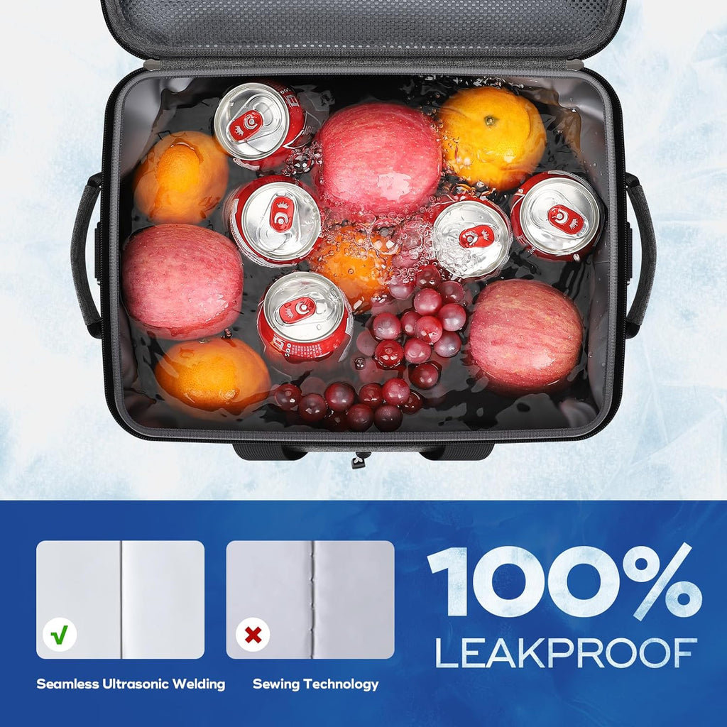 30/40 Can Soft Cooler Bag, Leakproof Insulated Ice Chest | 24h Cold (With Ice), 5-Layer Insulation, Multi-Pockets