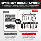 Magnetic Storage Organizer Tool Holder, Magnetic Tool Holder Strip, 6-Pack
