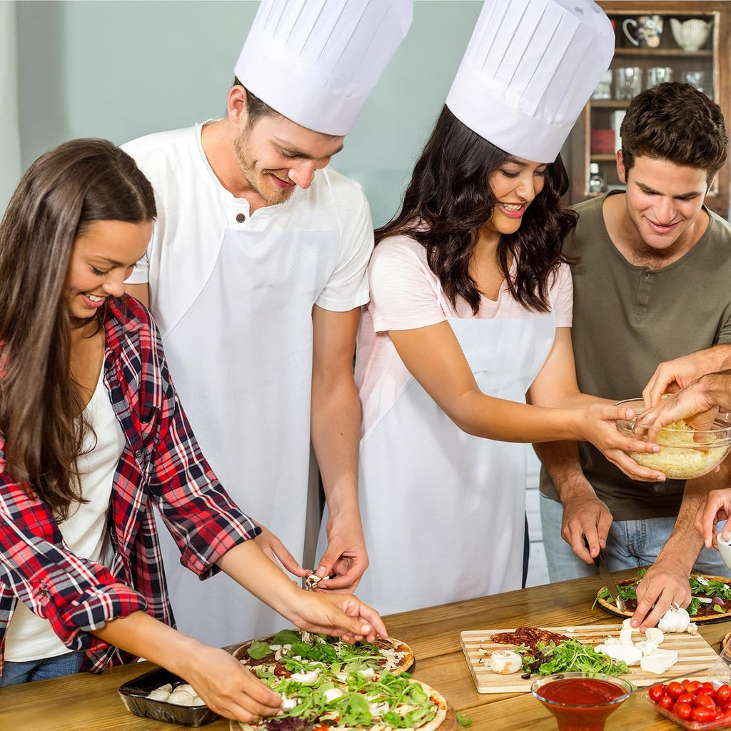 Disposable Non Woven Apron Chef Hat Set for Adult