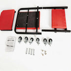 2-in-1 Foldable Mechanic Creeper with PU Cushion and 6 Wheels